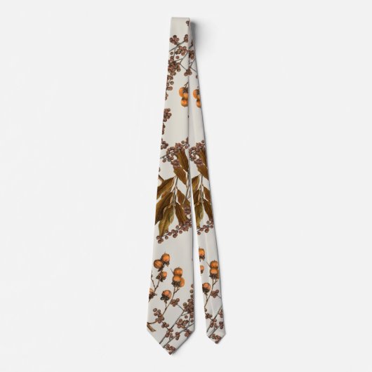 秋の秋水彩葉葉 ネクタイ (正面)