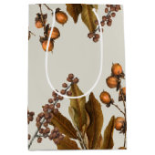 秋の秋水彩葉葉 ミディアムペーパーバッグ (正面)