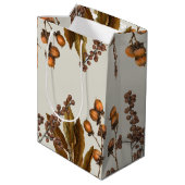 秋の秋水彩葉葉 ミディアムペーパーバッグ (裏面アングル)