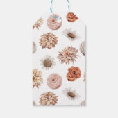 秋の秋水彩開花赤ちゃんシャワーありがとう ギフトタグ (裏面)