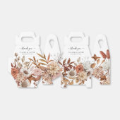 秋の秋水色エレガントな結婚式ありがとうF フェイバーボックス (折り畳みなし)