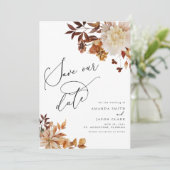 秋の秋焼きオレンジモダン救さび 招待状 (スタンド正面)