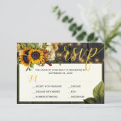 秋の秋素朴な収穫のバ結婚ンウッド 出欠カード (スタンド正面)