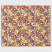 秋の秋素朴シーズン離れツリー ラッピングペーパー (フラット)