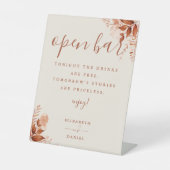 秋の秋素朴フローラオープンバー 台座サイン (正面)