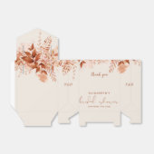 秋の秋素朴フローラブライダルシャワー フェイバーボックス (折り畳みなし)