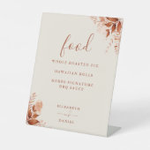 秋の秋素朴フローラメニュー 台座サイン (正面)