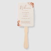 秋の秋素朴フローラ結婚式 プログラム ハンドファン (正面)