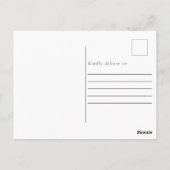 秋の秋結婚フローラのエレガント葉写真I ポストカード (裏面)