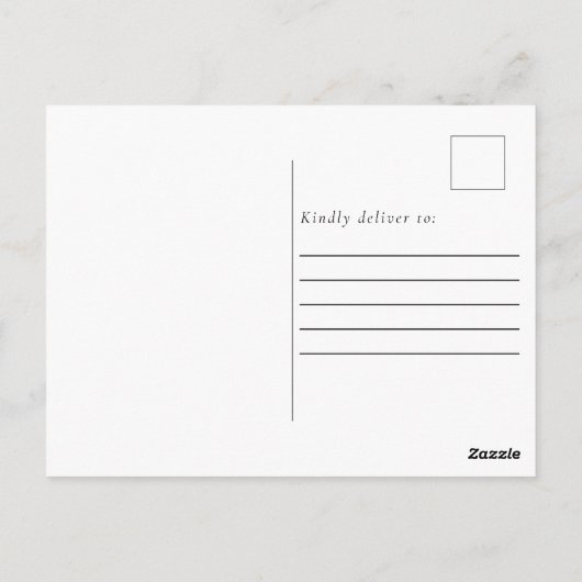 秋の秋結婚フローラのエレガント葉写真I ポストカード (裏面)