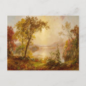 秋の秋絵画風景 ポストカード (正面)