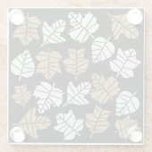 秋の秋自然遷移 ガラスコースター (裏面)