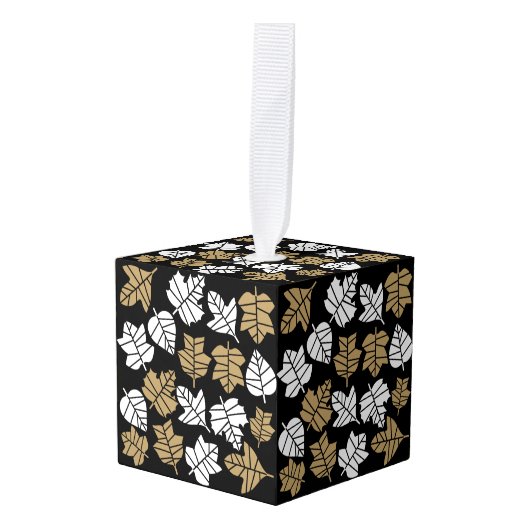 秋の秋自然遷移 キューブオーナメント (正面アングル)