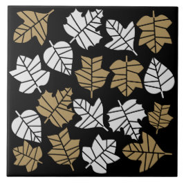 秋の秋自然遷移 タイル