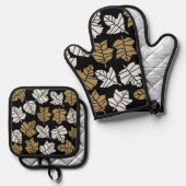 秋の秋自然遷移 鍋つかみ&鍋敷きセット (正面/裏面)