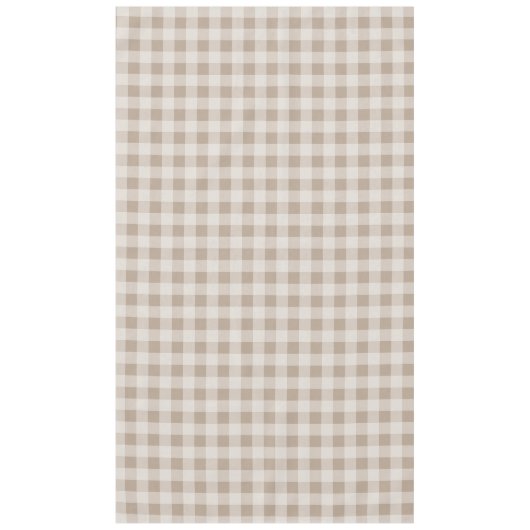 秋の秋茶色のトープ格子模様 テーブルクロス (正面)