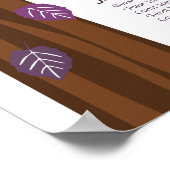 秋の秋葉のカスタム座席表 ポスター (角)