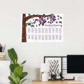 秋の秋葉のカスタム座席表 ポスター (ホームオフィス)