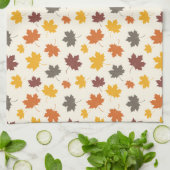 秋の秋葉の キッチンタオル (折り畳み)