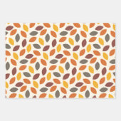 秋の秋葉の ラッピングペーパーシート (正面3)