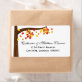 秋の秋葉の ラベル (インサイチュ)