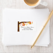 秋の秋葉の ラベル (インサイチュ)