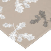 秋の秋葉葉色トープ模様 テーブルクロス (アングル)