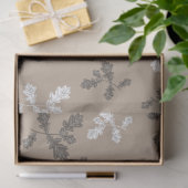 秋の秋葉葉色トープ模様 薄葉紙 (ギフト)