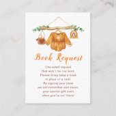 秋の秋衣料品ラインガールベビーシャワー エンクロージャーカード (正面)