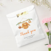 秋の秋衣料品ラインガールベビーシャワー フェイバーバッグ (封をした状態)