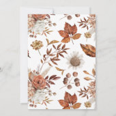 秋の秋開花写真追悼式 サンキューカード (裏面)