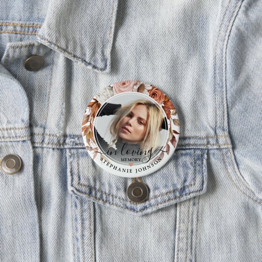 秋の秋開花愛の記憶の写真記念 缶バッジ (インサイチュ)