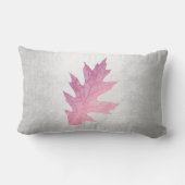 秋の秋離れメエプルピンクシルバー ランバークッション (裏面)