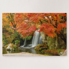 秋の秋風光明媚なビュー | Waterfall and Creek ジグソーパズル