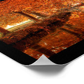 秋の秋風景フォトコラージュアート ポスター (角)