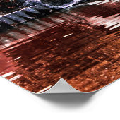 秋の秋風景自然色 ポスター (角)