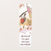 秋の秋鳥折りブックマークブックマーカー 名刺 (外部フラット)