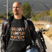 秋の秋 – グルービーカボチャスパイスデザイン Tシャツ