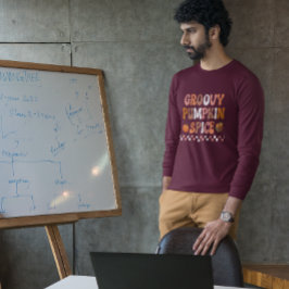 秋の秋 – グルービーカボチャスパイスデザイン Tシャツ