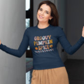 秋の秋 – グルービーカボチャスパイスデザイン Tシャツ