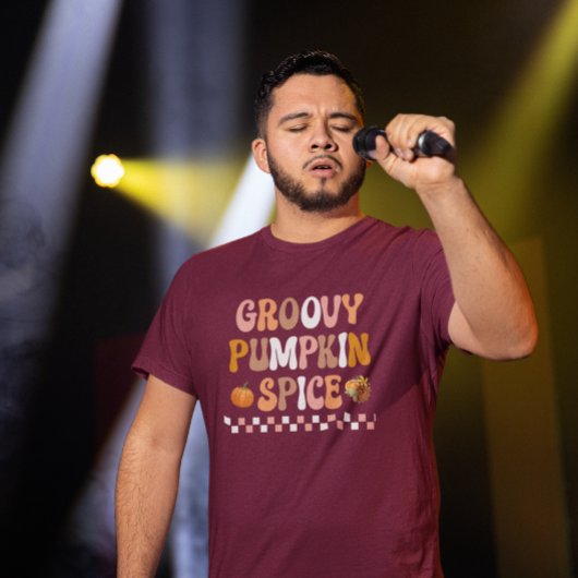 秋の秋 – グルービーカボチャスパイスデザイン Tシャツ