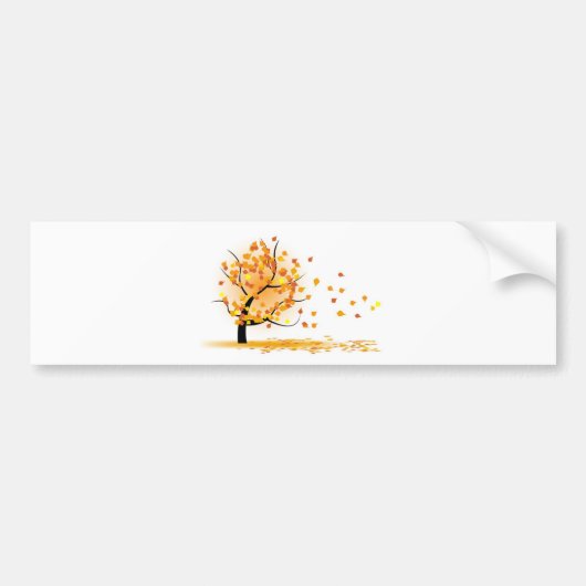 秋の秋 バンパーステッカー (正面)