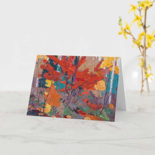 秋の秋 | Tom Thomson | カード (黄色い花)