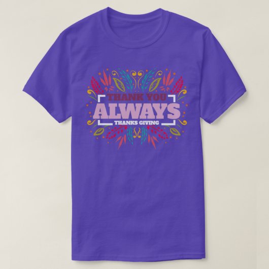 秋の穀物いつも感謝 Tシャツ (デザイン正面)