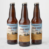 秋の穀物収穫ビアラベル ビールラベル (ボトル)