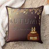 秋の穏やかな夕べピローコージー秋ホーム クッション (ブランケット)