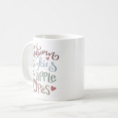 秋の空とアップルパイ秋 コーヒーマグカップ (正面左)