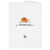 秋の空白のなカードとの愛 (裏面)