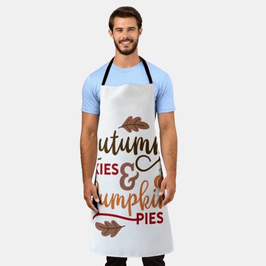 秋の空 エプロン (着用した状態)