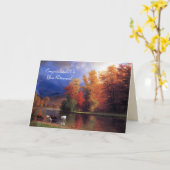 秋の空 カード (黄色い花)